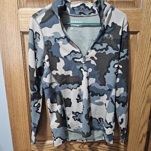 Camo Quarter-Zip Pullover